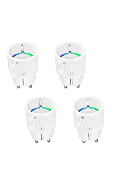 DAMUR Set de 4 prize inteligente WiFi, 10A, control prin aplicație, monitoriz...