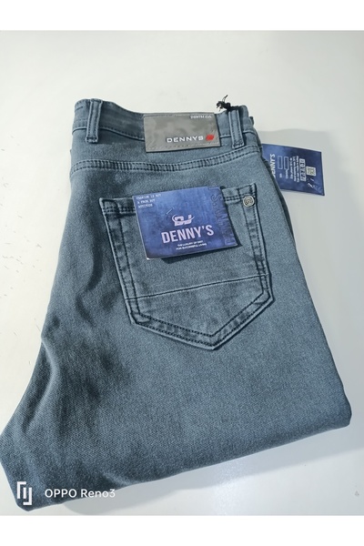DENNYS Regular High-Waisted Lycra Zippered Crotch Pants