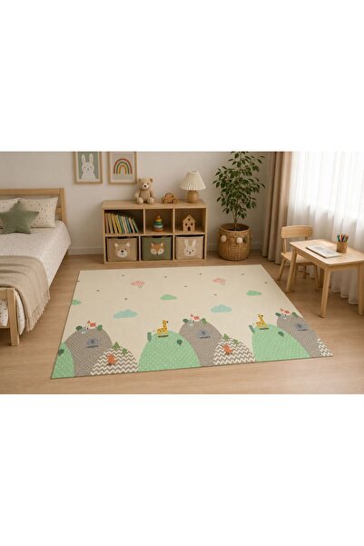 monimu baby Oyun Matı - Oyun Halısı Katlanabilir Çift Taraflı 200x130x1cm (TA...