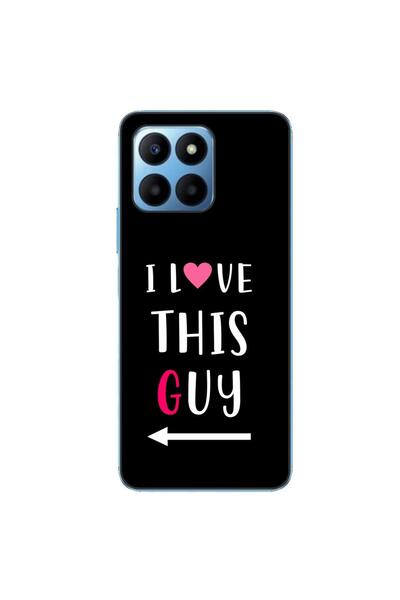 OEM Husa compatibila cu Honor 70 Lite Silicon Gel Tpu Model Cupluri I love Th...