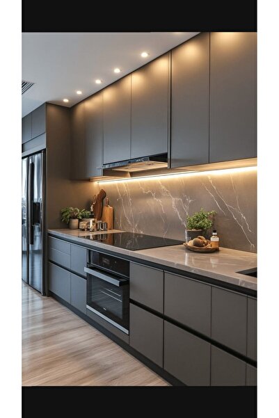 Grcstyle Ledli Hazır Mutfak Dolabı High Gloss Kapak Özel Ölçülerde Üretim