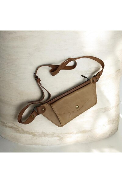 Capreolus Leather Belt bag hakiki deri bel çantası unisex model