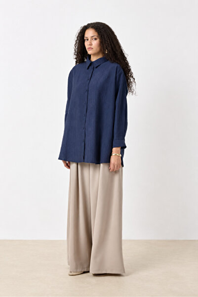 QANU Lurea Shirt Navy Blue