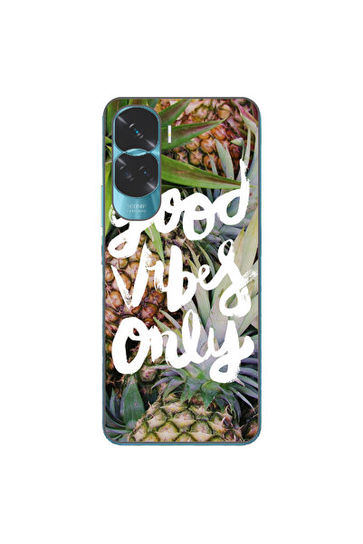 OEM Husa compatibila cu Honor 90 Lite 5G Silicon Gel Tpu Model Good Vibes Only