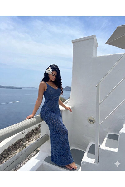 Nursay Long Cotton Cotton Beach Dress