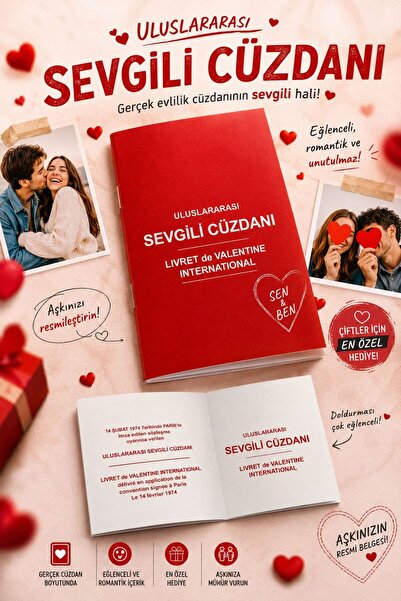 düzenya Eğlenceli sevgili cüzdanı