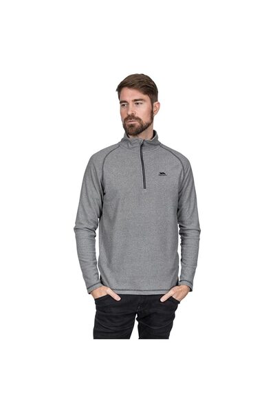 Trespass Bluză fleece pentru bărbați, cu mânecă lungă, cu jumătate de fermoar...