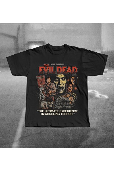 Grafftee Clothing Tricou oversize unisex cu imprimeu Evil Dead