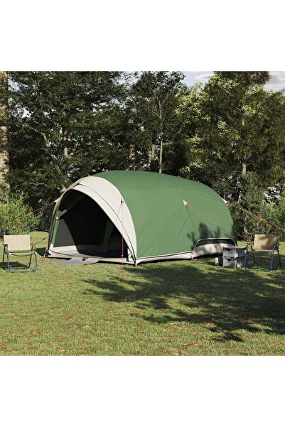 vidaxl Cort tunel cu acoperis Verde 410 x 285 x 198 cm tafta
