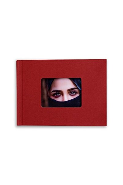 Peleman Album foto cu capsare 15x20cm Orizontal 7mm, Material textil, Roșu, F...