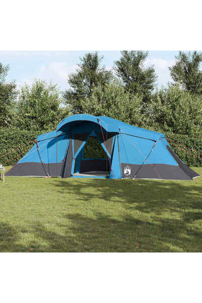 vidaxl Cort de Familie cu acoperis Albastru si Gri 721 x 335 x 212 cm