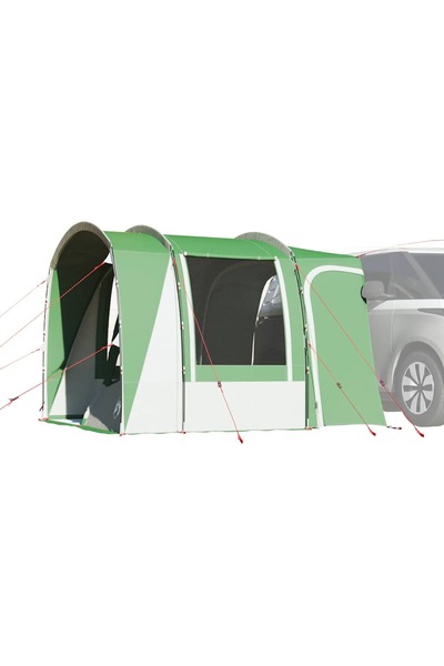 vidaxl Cort auto pentru 4 persoane, verde, impermeabil