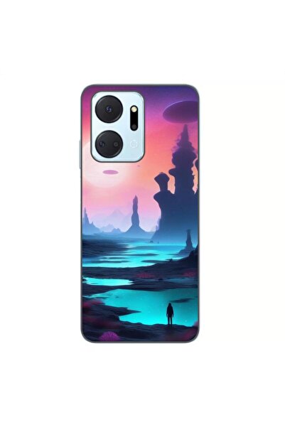 OEM Θήκη συμβατή με Honor X7a Σιλικόνης Τζελ TPU Μοντέλο Mystic Planet