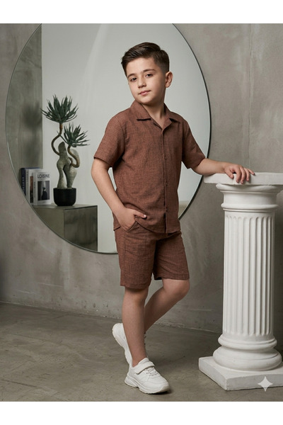 Ütk kids Sofia Linen 2-Piece Unisex Girls' and Boys' Set