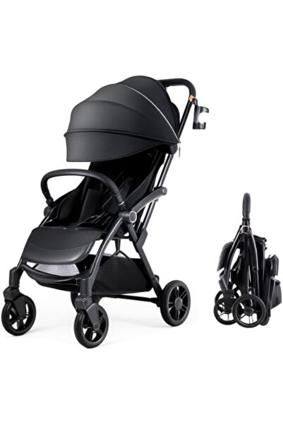 Hibobi Premium Luxury Baby Stroller, 1-Second Fold, Lightweight Travel Stroll...