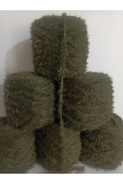 İPEK YÜN İPLİK DÜNYASI Rabbit Hair Knitting Yarn (Khaki) 100Gr