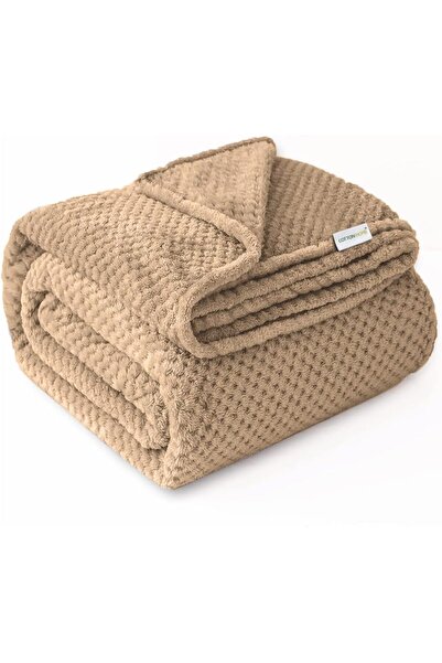 COTTON HOME بطانية منقوشة ناعمة، 150×220 سم، دافئة ومريحة للسرير والأريكة، لو...