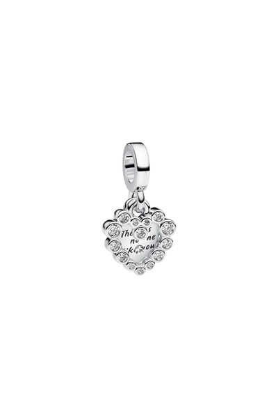 Charms "No One Like You" Sparkling Heart Pendant