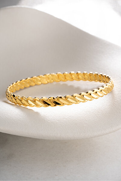Silvano Jewelry 925 Ayar Gümüş 22 Ayar Altın Kaplama Adana Burma Bilezik