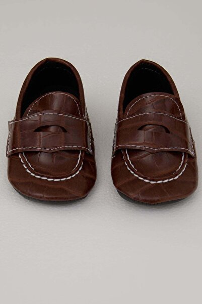 Bebiccino Baby Boy Saraçlı Booties Shoes, Size 18-19, Brown