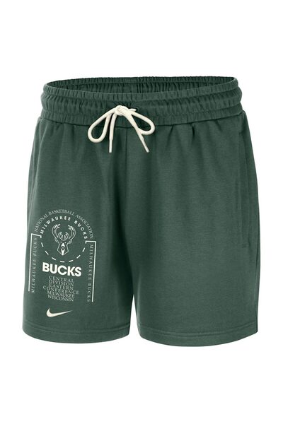 Nike Pantaloni scurți din fleece pentru bărbați Milwaukee Bucks Club Courtsid...