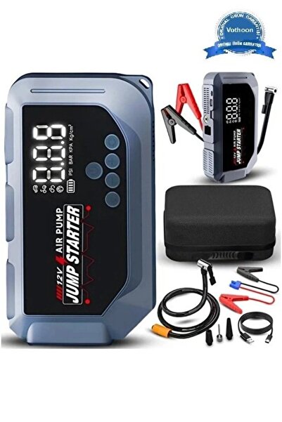 SELİNSE Vtn-605 Şarjlı 12.000 Mah Taşınabilir Çantalı Araç Akü Şarj Takviyeli...