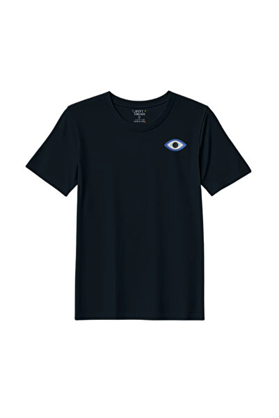 BYFT Threads T-Shirt - Evil Eye Embroidered Design, Premium Polycotton, Breat...