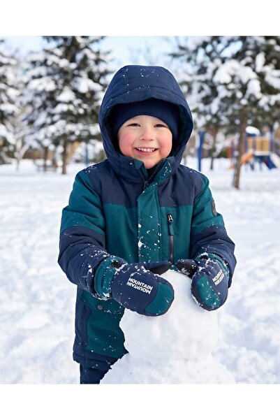 LCW STEPS Navy blue snow gloves for boys with buckle detail