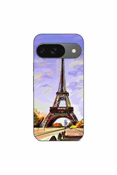 OEM Husa compatibila cu Google Pixel 9 Pro Silicon Gel Tpu Model Desen Turnul...