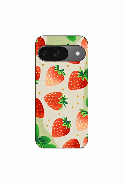 OEM Husa compatibila cu Google Pixel 9 Silicon Gel Tpu Model Capsuni Pattern