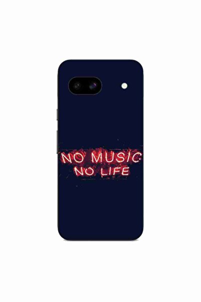 OEM Θήκη συμβατή με Google Pixel 8A Σιλικόνης Gel TPU Μοντέλο No Music No Life