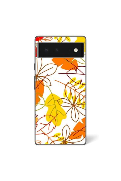 OEM Husa compatibila cu Google Pixel 6 Silicon Gel Tpu Model Autumn Vivid Leaves