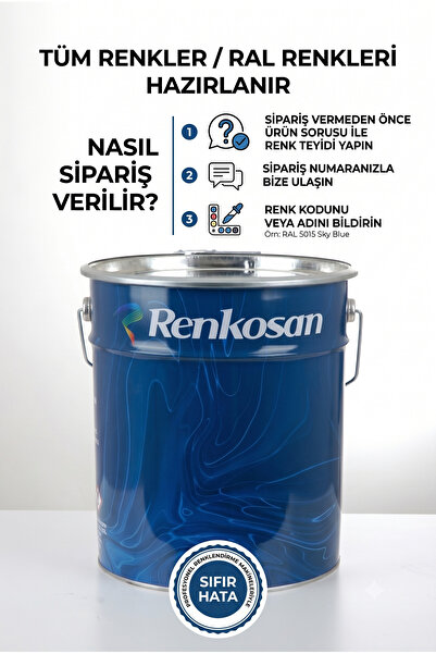 Renkosan Sentetik Yağlı Boya 15 KG - İstenilen Tüm Renkler/RAL Renkleri (Sipa...