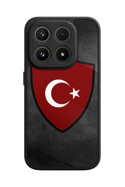 BGAKSESUAR حافظة XlAOMI Mi 17 5G لامعة فاخرة بتصميم العلم التركي