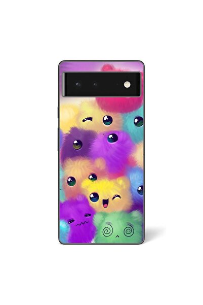 OEM Husa compatibila cu Google Pixel 6 Silicon Gel Tpu Model Pufosi Colorati