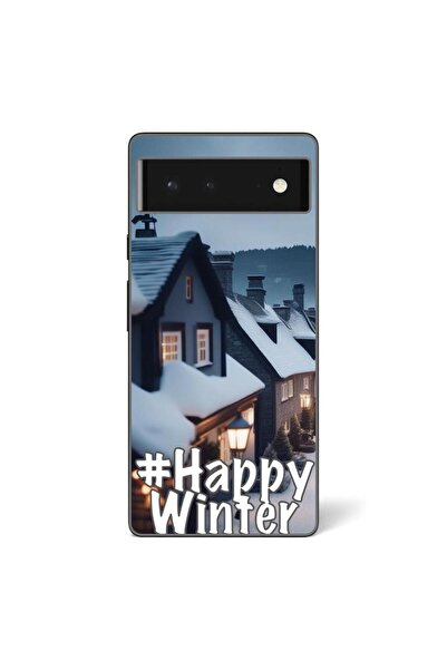 OEM Husa compatibila cu Google Pixel 6 Silicon Gel Tpu Model Happy Winter