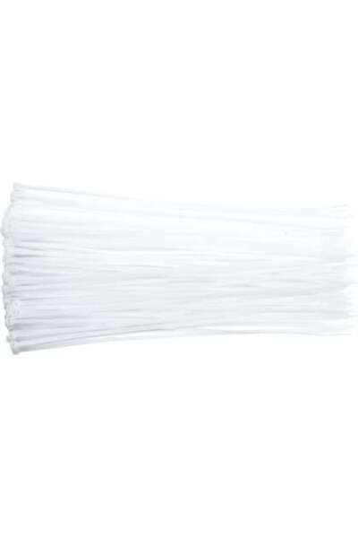 Vorel Coliere Din Plastic 150X2.5Mm, 100 Buc, Alb