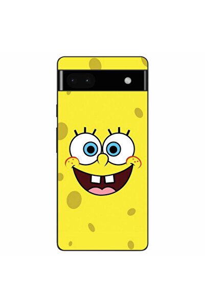 OEM Husa compatibila cu Google Pixel 6A Silicon Gel Tpu Model Spongebob Happy