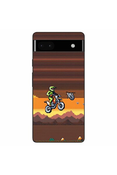 OEM Husa compatibila cu Google Pixel 6A Silicon Gel Tpu Model Pixel Art Motor...
