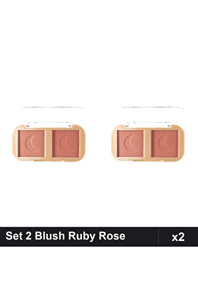 Ruby Rose Set of 2 Blush Palettes Cheek To Cheek 03, Blush and Highlighter Ma...