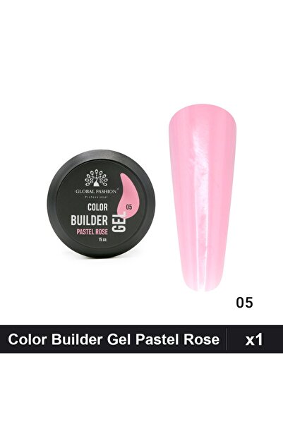 global fashion Color Builder Gel UV 15g Nr.05 Pastel Rose, Constructie Unghii