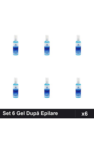 global fashion Set 6 Gel După Epilare 100ml, Produs Calmant Piele Sensibilă
