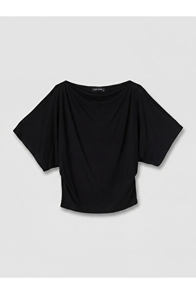 LC Waikiki Nevavm with a Difference Kayak Collar Women's T-Shirt