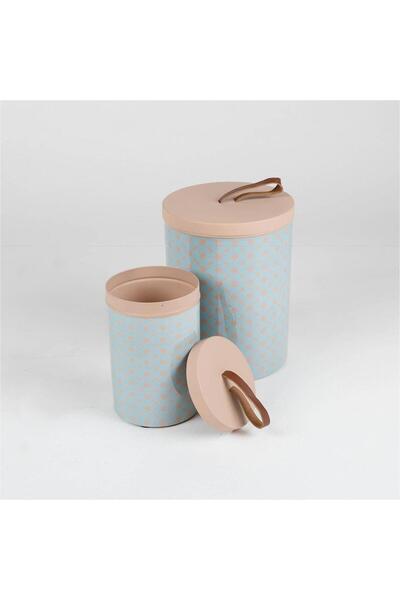 Blends Box with lid with a leather handle from Azha