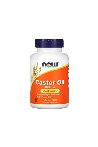 Now Foods Castor Oil 650mg 120 capsule moi -