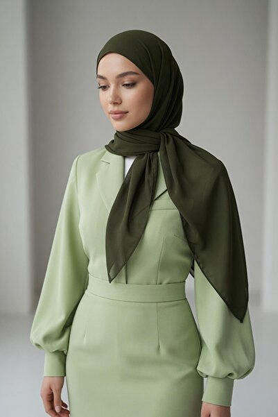 Aisha's Design Connectable Non-Slip Combed Cotton Inner Layer, Chiffon Shawl,...