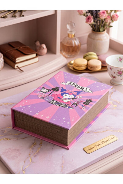 GiFi Kuromi & Hello Kitty Lisanslı Kitap Görünümlü Dekoratif Kutu 10,5x13,5 cm