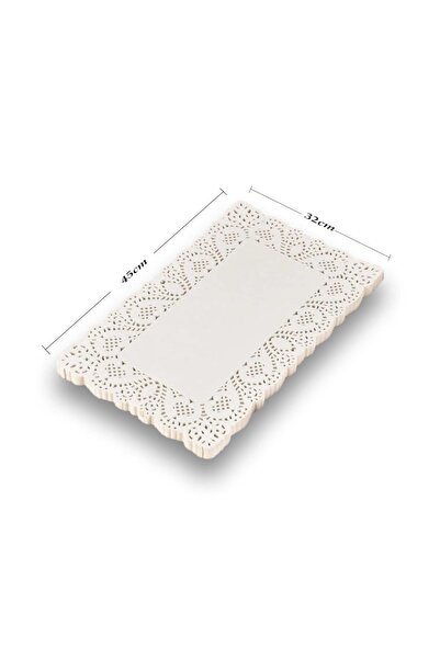 fotopasta Dantelli Doyley Kağıt Altlık 100lü Dikdörtgen 32x45cm