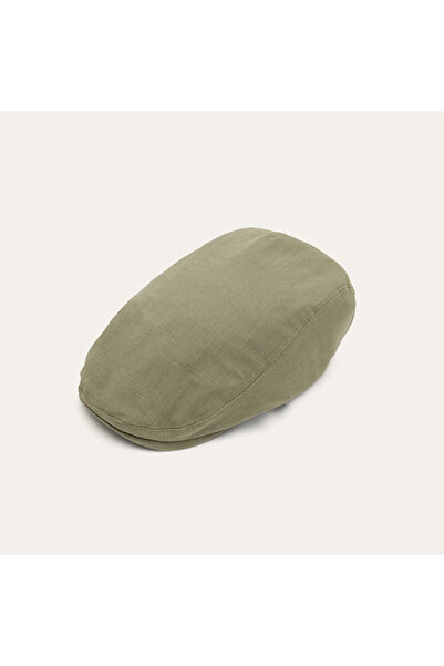 Mudo Men's Khaki Linen Cap Hat