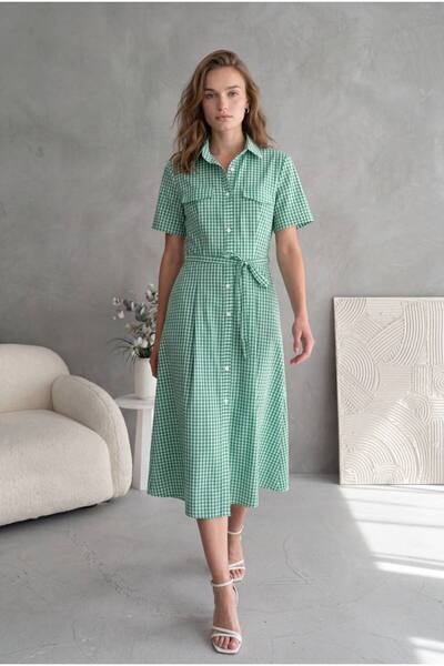 Cistern İstanbul Women's Summer Dress with Tie Detail